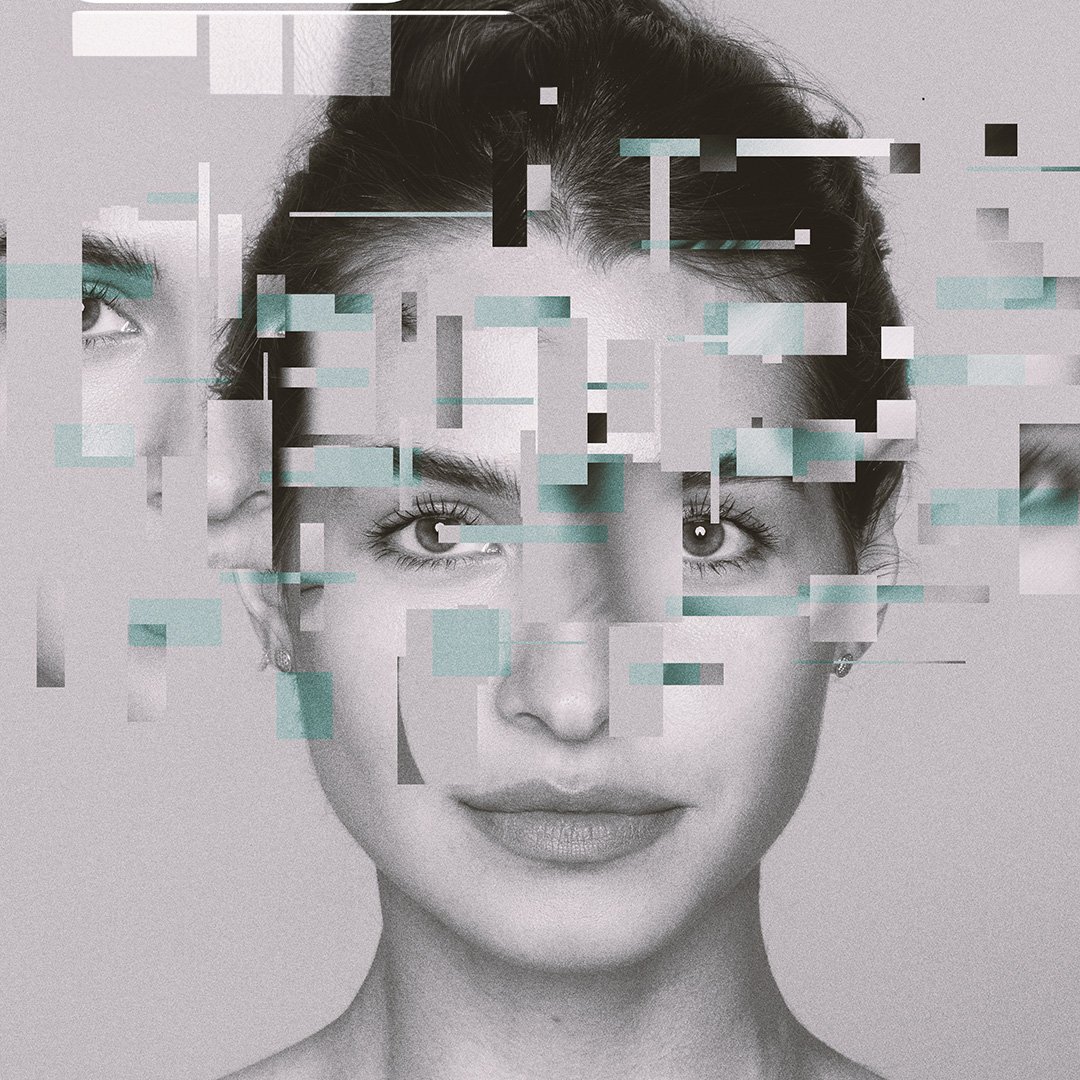 A composite image showing the virtual influencer Lil Miquela in various fashionable outfits and settings, alongside logos of major brands like Prada and Calvin Klein.