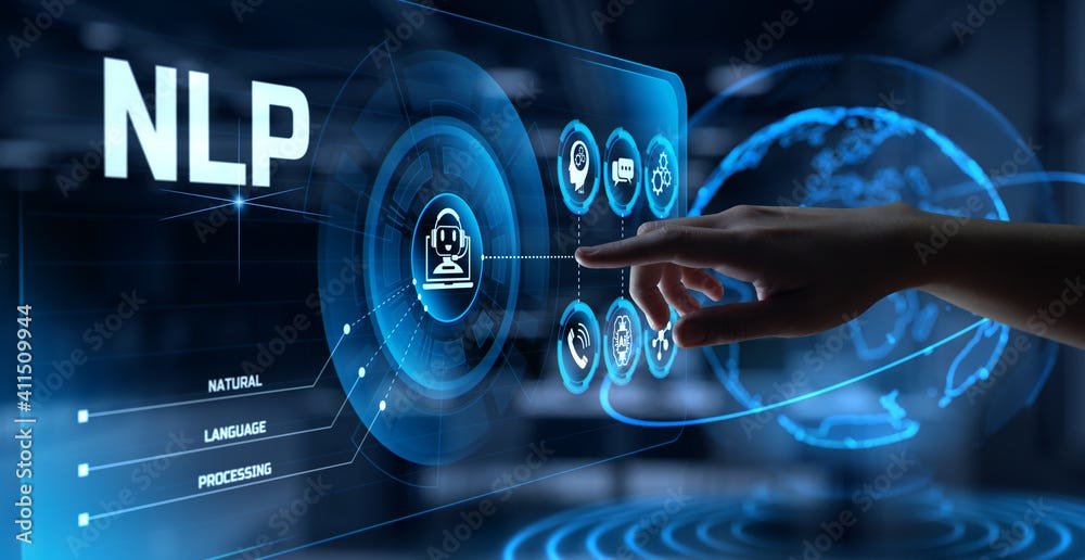 A flowchart showing sound waves entering a system, transforming to text, and then being processed for understanding and generating a response.