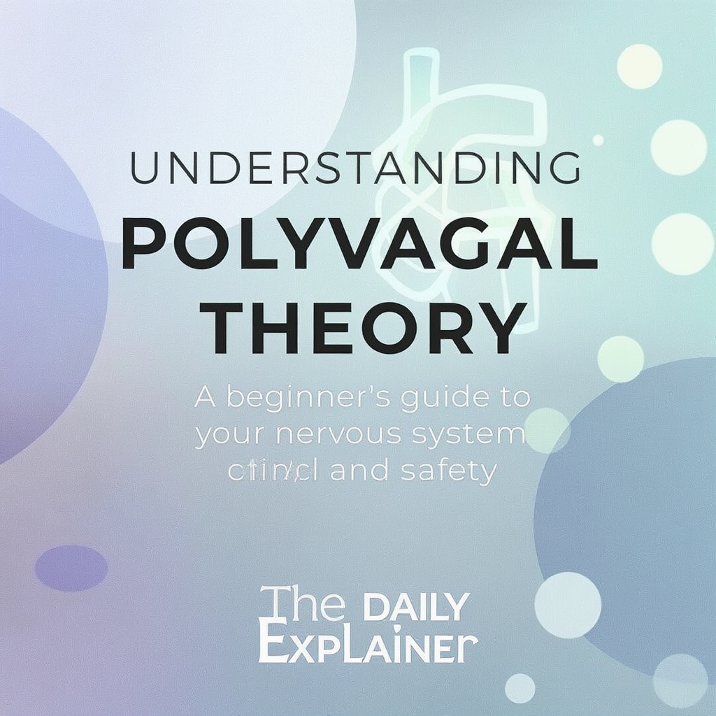 A ladder diagram showing the three states of the autonomic nervous system according to Polyvagal Theory: Ventral Vagal (safe/social) at the top, Sympathetic (fight/flight) in the middle, and Dorsal Vagal (freeze/collapse) at the bottom.
