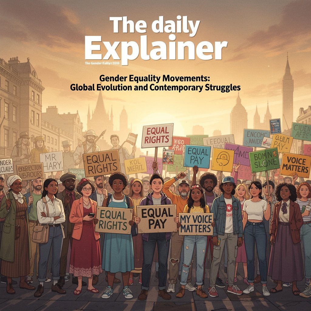 Visual timeline showing key events, figures, and turning points in feminist history from the 19th century to present day