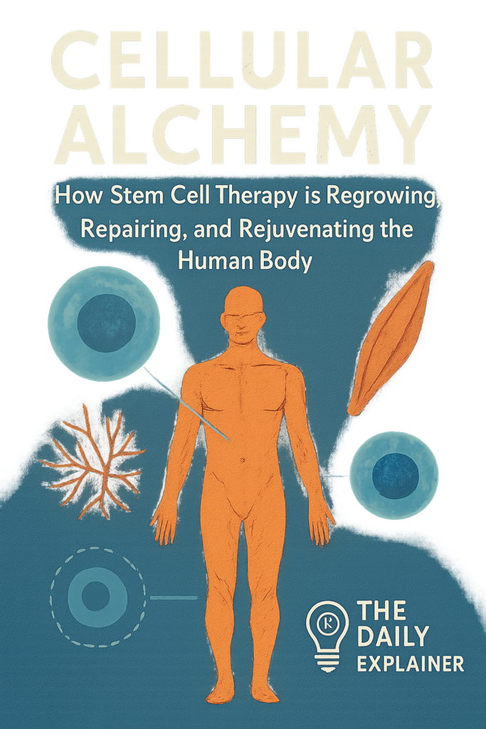 A hierarchical chart showing the zygote (totipotent) giving rise to embryonic stem cells (pluripotent), which can become any cell type, and adult stem cells (multipotent) with more limited lineages like blood, bone, or nerve cells.