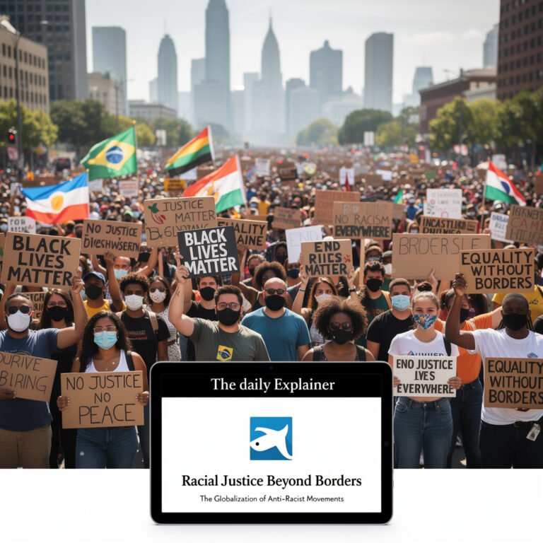 World map showing how racial categories were imposed through colonialism and how resistance movements developed connections