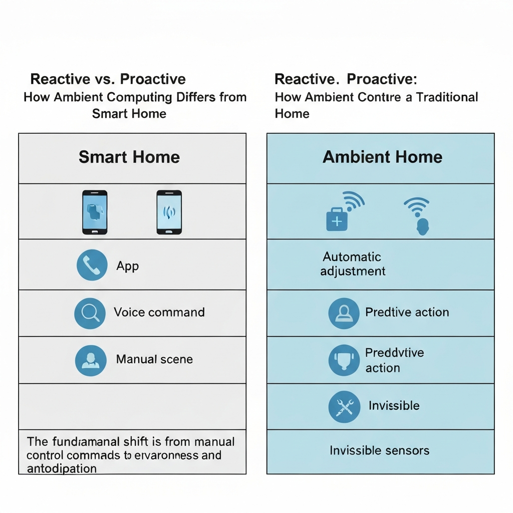A layered pyramid diagram showing: Sensor Fabric (base), Local AI Brain, Context Engine, Automation Layer, and Natural Interface (top).