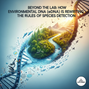Comprehensive flowchart illustrating the eight-stage eDNA monitoring workflow from study design and field collection through DNA extraction, PCR amplification, high-throughput sequencing, bioinformatic analysis, data interpretation, and open-access archiving through OBIS.