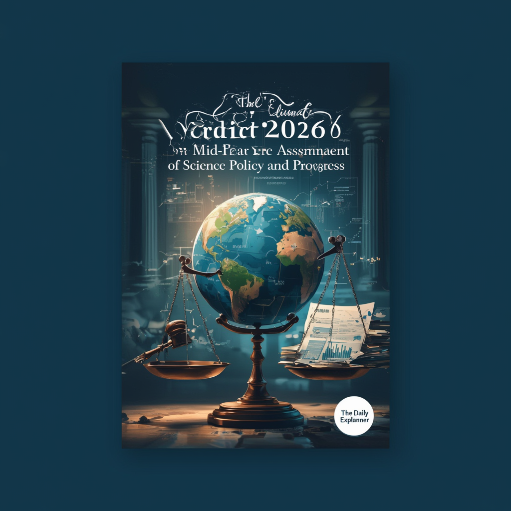 A data dashboard showing key climate indicators for March 2026: global temperature 1.49°C above pre-industrial, February as 5th warmest on record, Arctic sea ice 3rd lowest, and policy milestones including fossil fuel transition roadmaps and China's 15th Five-Year Plan.