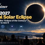 Map showing the path of totality for the August 2, 2027 total solar eclipse crossing Spain, North Africa, and the Middle East.