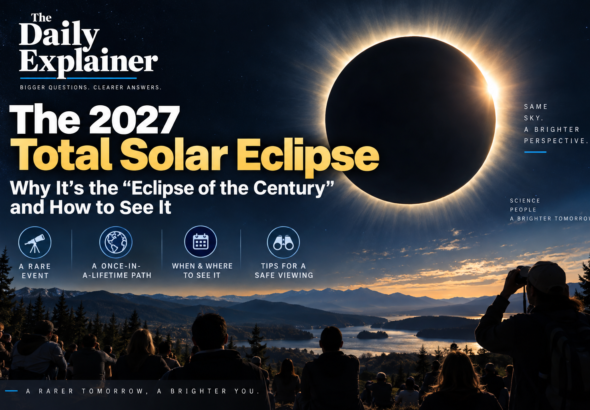Map showing the path of totality for the August 2, 2027 total solar eclipse crossing Spain, North Africa, and the Middle East.
